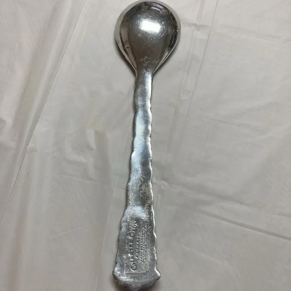 Charter Club Country Chateau Silver Salad Large Fork & Spoon Set 1997 Vintage